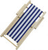 Pack 4 Dollhouse Miniature Furniture Accessories Foldable Wooden Beach Chair Mini Longue Deck Chair Doll House Ornament