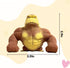 Stretchy Monkey Fidget Toy - Funny Brown Gorilla Stress Relief Toy, Squeeze and Decompress, Easter Gift for Kids