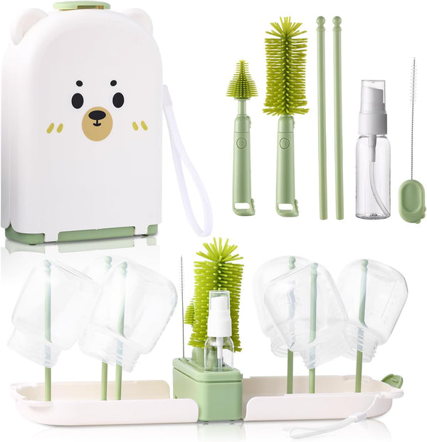 Hranio Baby Bottle Cleaner Brush Set Bottle Cleaner Brush Set Portable Bottle Cleaning