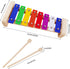 Xylophone for Kids - Glockenspiel with 2 Child Safe Mallets, Colorful Metal Bars for Toddlers