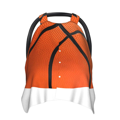Zhbvncp Funny Basketball Sport Baby Car Seat Cover & Breastfeeding Nursing Cover - Breathable Stretch Fabric Multi-Use