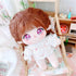 niannyyhouse 20cm Plush Doll Clothes Loose Headwear, White Shirt, Black Skirt, Backpack for 8in Plush Toy