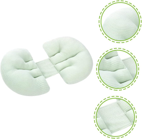 U-Shaped Pregnancy Pillow for Side Sleeping Multi-Functional Waist Support Cushion for Pregnant Women Abdominal