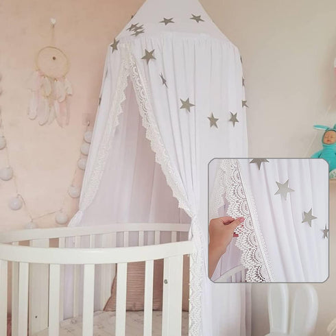 THREENTDAY LImiLI Bed Canopy for Girls and Kids Hanging Mosquito Net for Baby Crib Nook Castle Game Tent Nursery Play