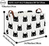 HIYAGON Batman Basket, Cute Kids Storage Basket, Empty Toy Storage Bin Organizer Box for Home Books (Black Bats)