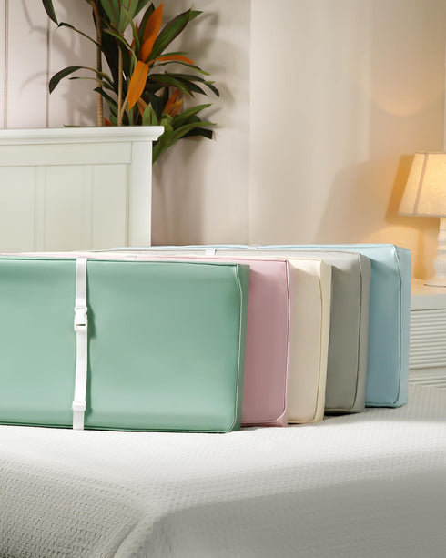 Navari Vegan Leather Waterproof Baby Changing Pad - Wipeable, Extra Thick & Portable & Non-Slip Diaper Mat for Dresser