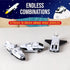 POPULAR PLAYTHINGS Magnetic Mix or Match Vehicles, Space, White, Standard