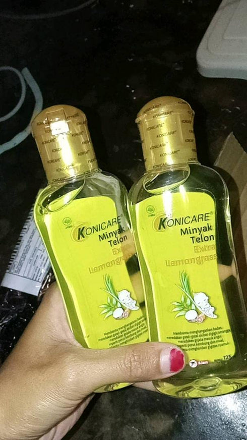 Konicare 125 Ml (1 Minyak Telon Oil with Extra Lemongrass, bottles)