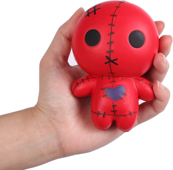 Anboor 4.7 Inches Voodoo Dolls Squishies, Ghost Doll Halloween Kawaii Soft Slow Rising Stress Relief Toys