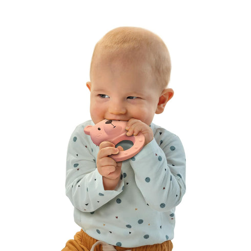 SES Creative 100% Teether Bo Bear - Natural Rubber