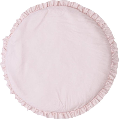 Tummy 39.3"Pink Soft Cotton Baby Play Mat Nursery Rug Infants Floor Princess Time Mat Thin Cushion Crawling Carpet