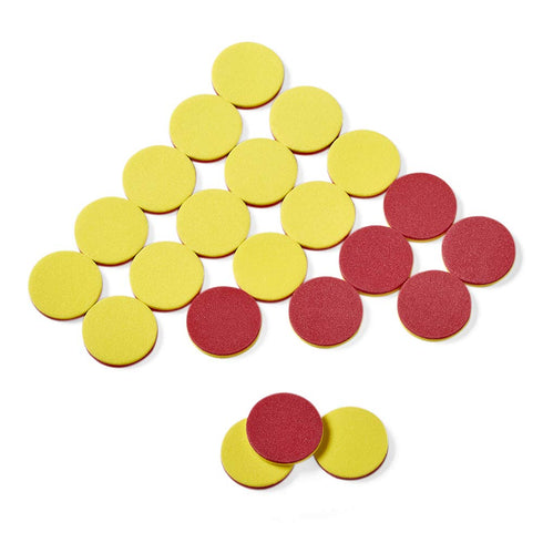 hand2mind Foam Two-Color Counters, Red and Yellow Math Manipulatives for Kids, Pack of 200