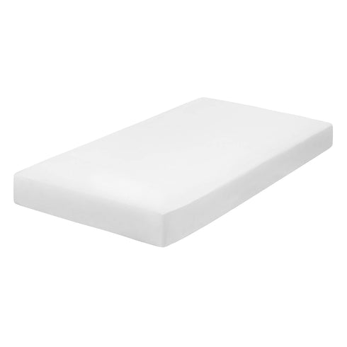 Everyday Kids Fitted Crib Sheet, 100% Soft Breathable Microfiber Baby Sheet, Fits Standard Size Crib Mattress 28in x 52in, White Nursery Sheet by EVERYDAY KIDS