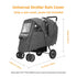 Lydomie Rain Cover for Stroller Winter, Universal Double Stroller Rain Cover Front Back, Double Stroller Cover for Rain