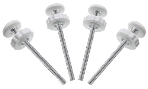 4Pcs Universal Baby Gate Threaded Spindle Rod, M8 (8mm) Replacement Bolt Part for Pet Pressure Mounted Safety Gates,