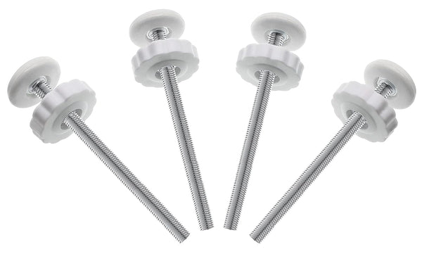 4Pcs Universal Baby Gate Threaded Spindle Rod, M8 (8mm) Replacement Bolt Part for Pet Pressure Mounted Safety Gates,