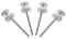 4Pcs Universal Baby Gate Threaded Spindle Rod, M8 (8mm) Replacement Bolt Part for Pet Pressure Mounted Safety Gates,