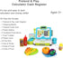 3 4 5 6 7 8 FS Pretend Play Cash Register Toys with Scanner, Calculator, Large Drawer, Microphone, Play Food