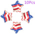 Soochat 4th of July Balloons, American Flag Mylar Balloons for Independence Day Party Decorations, 10Pcs