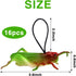 16Pcs Plastic Grasshoppers Toys for Kids, Fake Bugs Easter Party Favors for Insect Themed Party