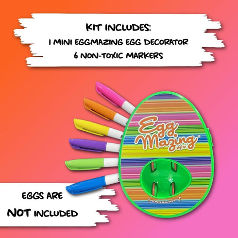 Set 6 3 [Packaging EggMazing Easter Egg Mini Decorator Kit Arts and Crafts - Includes Egg Decorating Spinner