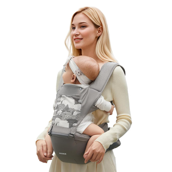 Baby Carrier, 6-in-1 Ergonomic Baby Carrier Newborn to Toddler, Safety-Certified Infant Toddler