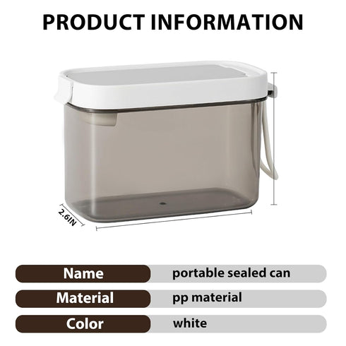 Travel Formula Container On The Go Airtight Lightproof Formula Dispenser with Magnetic Scoop, BPA-Free Food Storage Jar