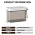 Travel Formula Container On The Go Airtight Lightproof Formula Dispenser with Magnetic Scoop, BPA-Free Food Storage Jar