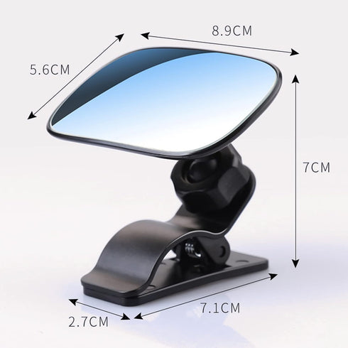Universal Car Interior Rearview Baby Mirror Wide Angle Convex Mirror Clip-on mirrors for Viewing Rear Passengers by CERITORN