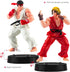2PCS Solid PVC Street Fighter Hero Action Figure Set, 9.2cm