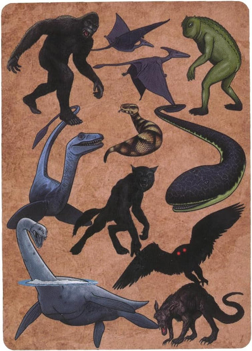 Paradise Cay Publications, Inc. Standard 52 Card Deck Playing Cards (Cryptid Creatures)