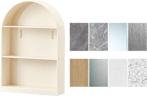 Figure Display Case, Wall-Mounted Cabinet for Collectible Figures and Crafts - Dust-Proof Doll and Toy Storage