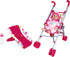 Lissi : 12" Baby Doll & Push-Carry Travel Set - Pink Elephant Onesie,
