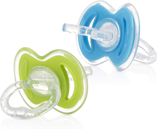 Nuby 2-Pack Gum-EEZ Pacifier Teethers, Colors May Vary