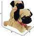 Set WEofferwhatYOUwant Pug Daddy & Pug Puppy Electronic Interactive Plush Dog Toys with Tricks, Barking, Walking Touch