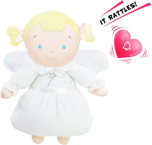 June Garden 9" My First Angel Doll Aniela, Soft Plush Baby Doll Gift for Infants & Toddlers