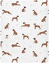 39 27 5In Crib Sheets for Boys Girl Boxer Dog Breathable Mini Crib Mattress Sheets Fitted,Toddler Baby Sheets for Crib
