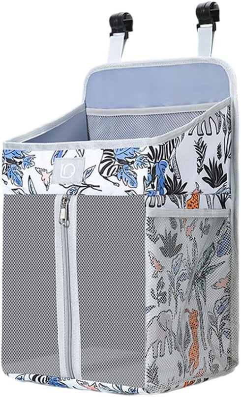 EUBUY Changing Table Diaper Organizer, Nursery Caddy Organizer for Cribs Playard Baby