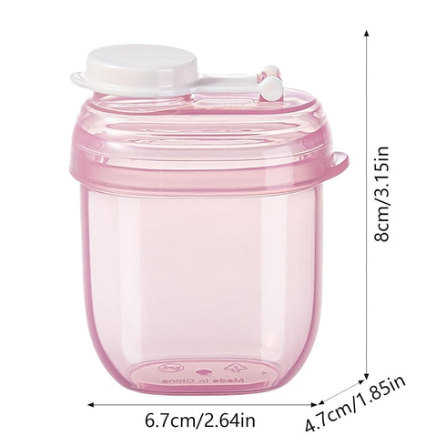 Generic Powder Formula Dispenser - Airtight Food Storage Reserve Box Holder | Compartment Design Sealed Portable Powder