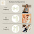 Olive Moon Maternity Pregnancy Back Support Pillow | Breathable Coton Cushion for Prenatal & Postpartum Comfort |