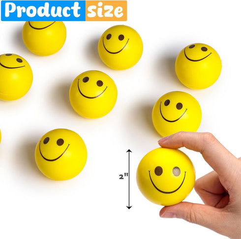 LovesTown 40PCS Stress Balls Bulk, 2 Inch Sensory Toys for Kids, Squishies Fidget Toys for Stress Relief, Party Supplies