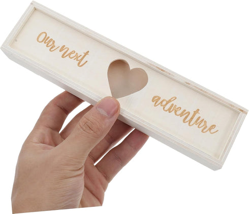 LIFKOME Wooden Pregnancy Test Kit Box Mom Gifts Unique Decorative Announcement Box for Women Sturdy and Elegant