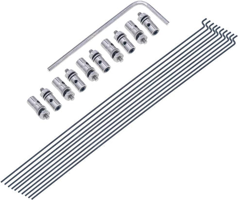 20pcs Steel Z Push Rods Parts F1.2mm x L190mm (7.5 inch) with Storage Box for RC Airplane
