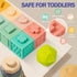 Jyusmile Baby Toys for 6-12 Months, Montessori Stacking Blocks, Soft Teething Toys & Sensory Balls
