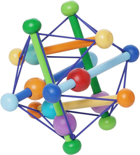 Manhattan Toy Skwish Color Burst Rattle and Teether Grasping Activity Toy