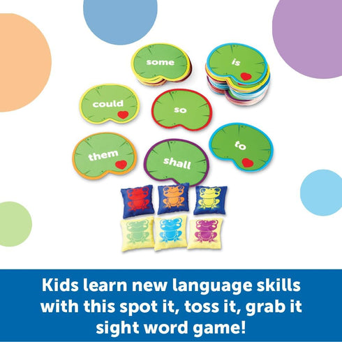 Learning Resources Sight Word Games Toss, Educational Games for Ages 5+, Birthday Gifts for Kids