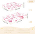 CZXW 52" 28" Pink Bowknots Crib Sheets Fitted x Natural Cotton Soft & Breathable for Baby Crib Mattress