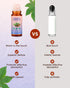 XPDGVS 2PCS 100% 50ml*2 Organic Castor Oil Roll On - Pure Cold-Pressed, Hair, Face & Skin Moisturizing, Reducing Dark