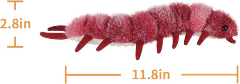 Apricot Lamb Insect Toys Plush Devil Centipede, Soft Cuddly Stuffed Animal Perfect for Kids 11.8 Inches
