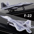 22 Ailejia Diecast F Fighting Falcon Airplane Model Military Plane Pull Back with Lights and Sounds Fighter Jet Toys